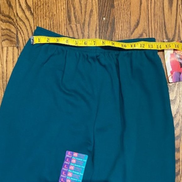 NWT Vintage 90s Hanes Her Way Sweatpants - Turquoise - Picture 5 of 6